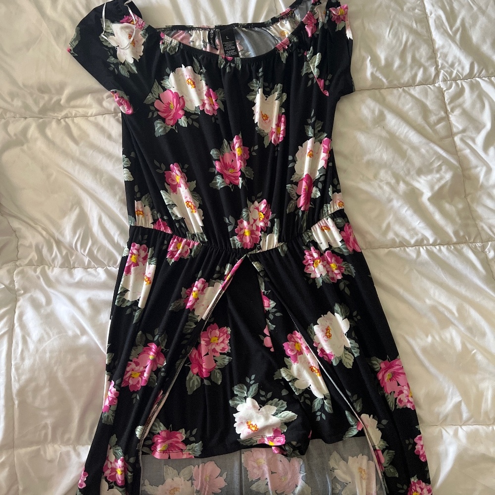 Shorts with dress attached